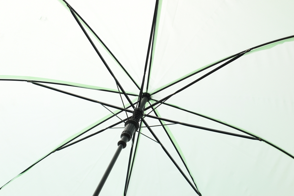 Surface,Of,Open,Green,Umbrella,Background